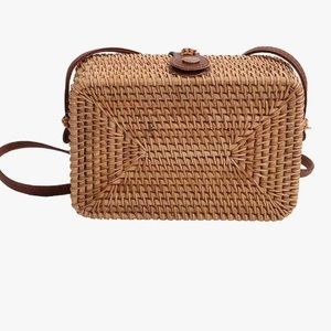 Rattan Crossbody Bag